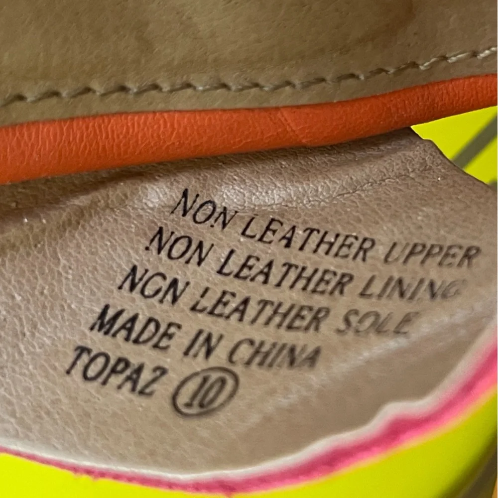 Therapy Topaz Plastic Wedges Size 10 Wide Fit - Picture 5 of 6